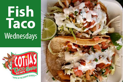 Wednesday fish taco ad
