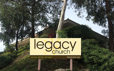 Legacy church sign