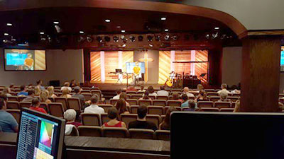 Newbreak Church seating hall.