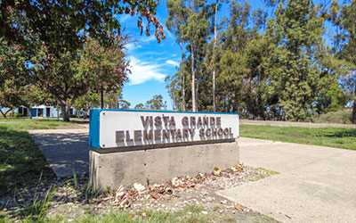 Vista Grande Elementary School sign