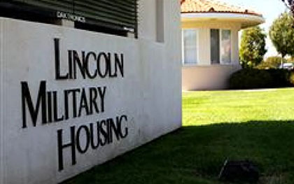 Military housing sign