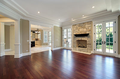 Living room of a house for sale