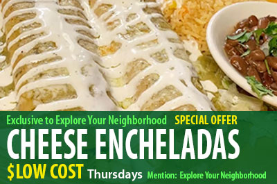 Cheese enchelada special offer