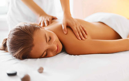 woman getting a massage