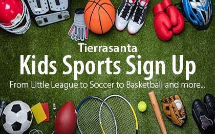 sporting equipment for kids signing up