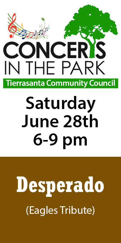 Concerts in the park info for 6-28-25