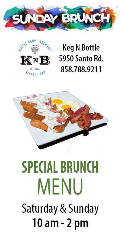 Keg N Bottle Sunday Brunch promo