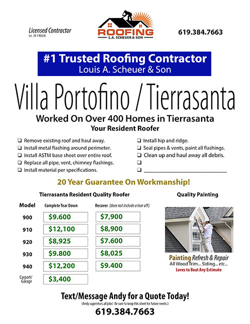 Roofing flyer