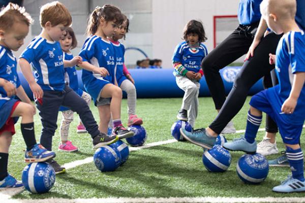 kids playing soccer