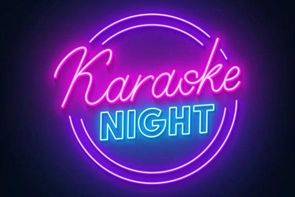 Karaoke Night in neon lights