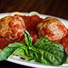 Gaetano's italian meatball plate.