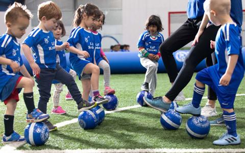 kids playing soccer