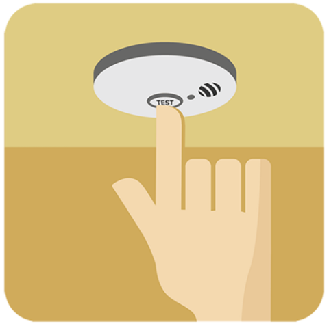 clicking on fire alarm